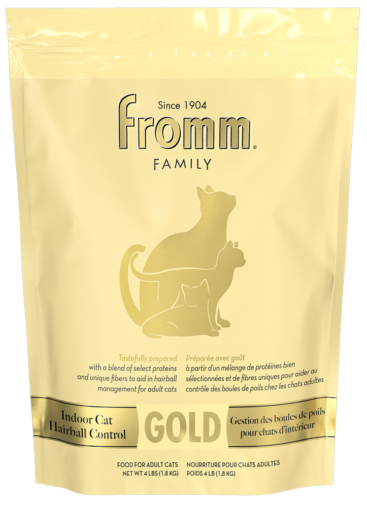 Fromm Gold Indoor Hairball Control Dry Cat Food (4lb Bag)