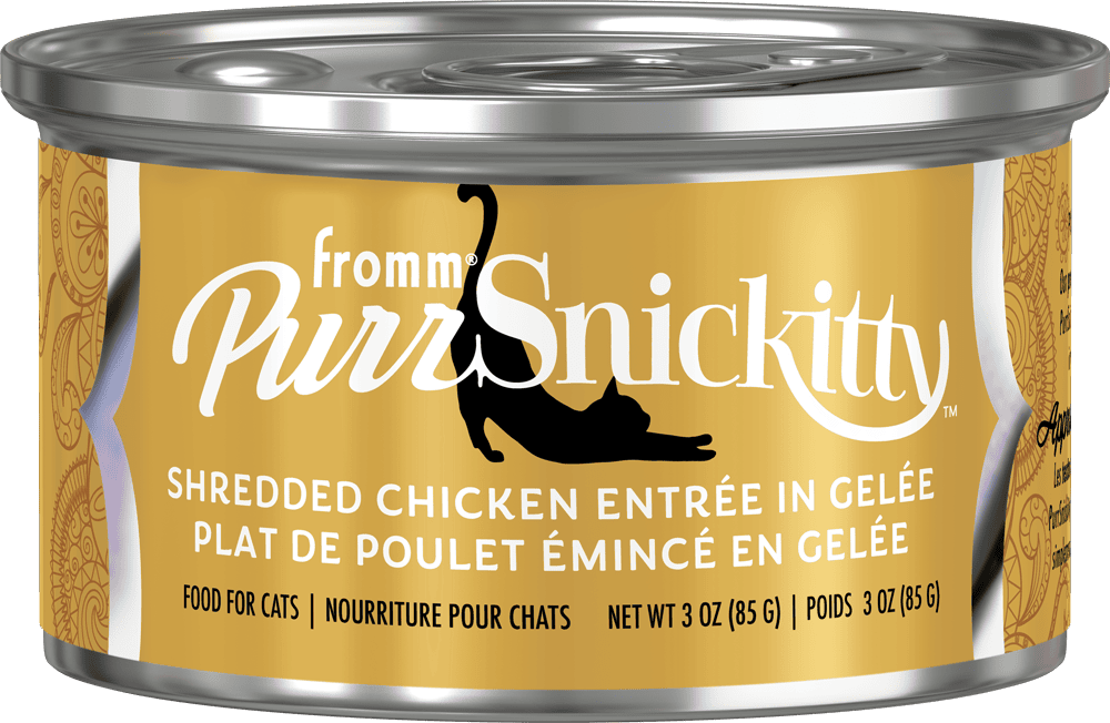 Fromm Cat Wet Food PurrSnackitty Shredded Chicken in Gelee 3oz