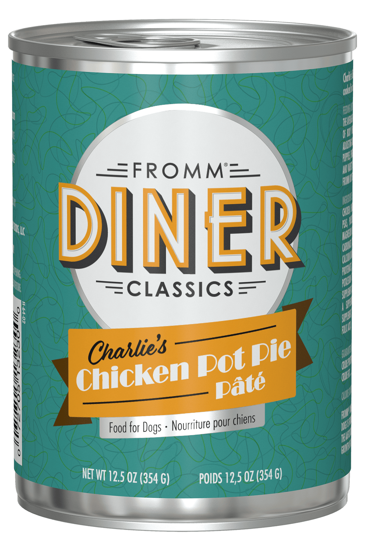 Fromm Diner Classics Charlie's Chicken Pot Pie Wet Dog Food (12.5oz Can)