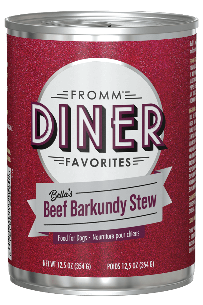 Fromm Diner Favorites Bellas's Beef Barkundy Stew Wet Dog Food (12.5oz Can)