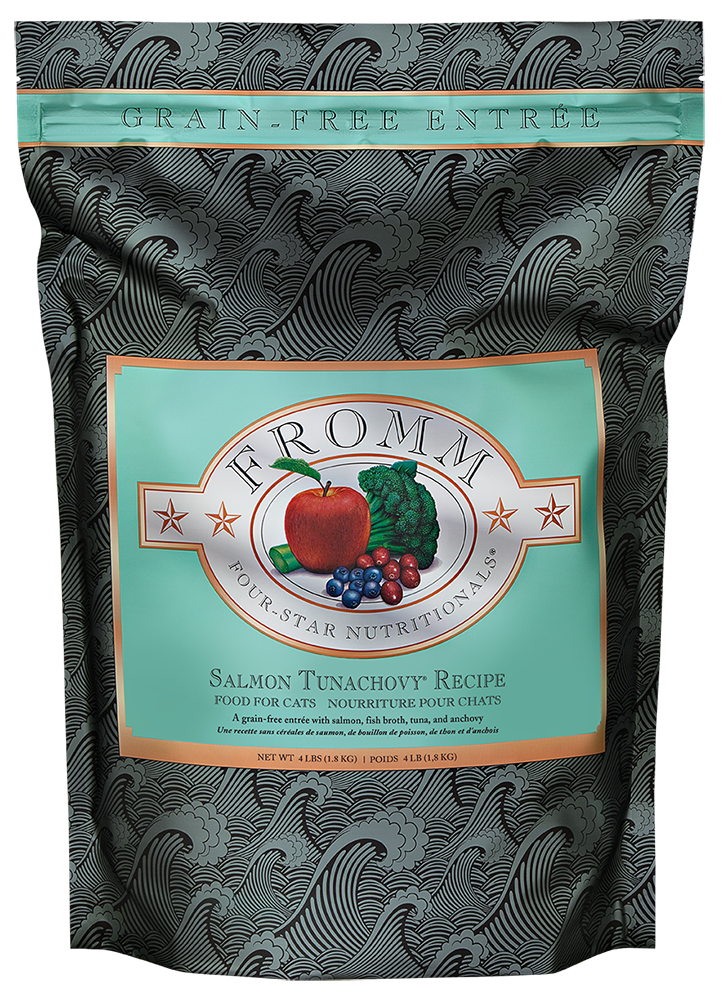Fromm Four-Star Nutritionals Salmon Tunachovy Recipe Dry Cat Food (4lb Bag)