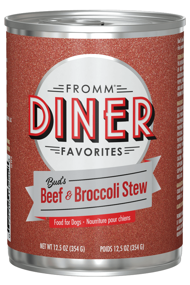 Fromm Diner Classic Bud's Beef & Broccoli Stew Wet Dog Food (12.5oz Can)