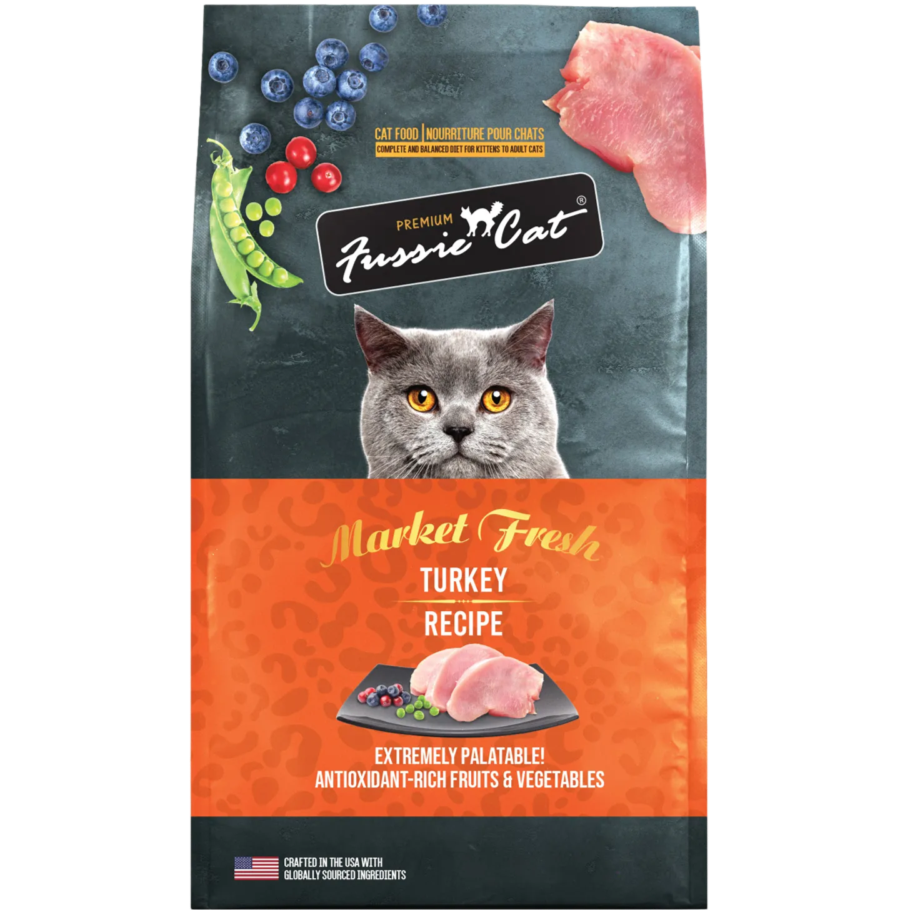 Fussie Cat Market Fresh Turkey Dry Cat Food (3.5lb bag)