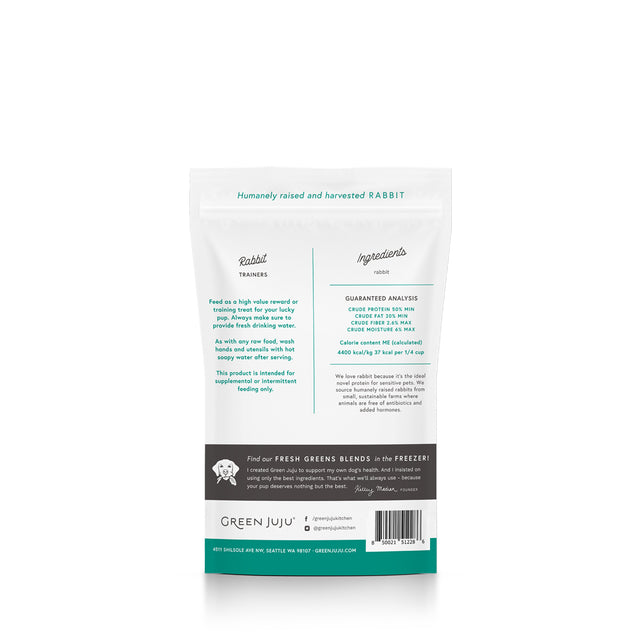 Green Juju Dog & Cat Treats Freeze-Dried Rabbit 2.5oz