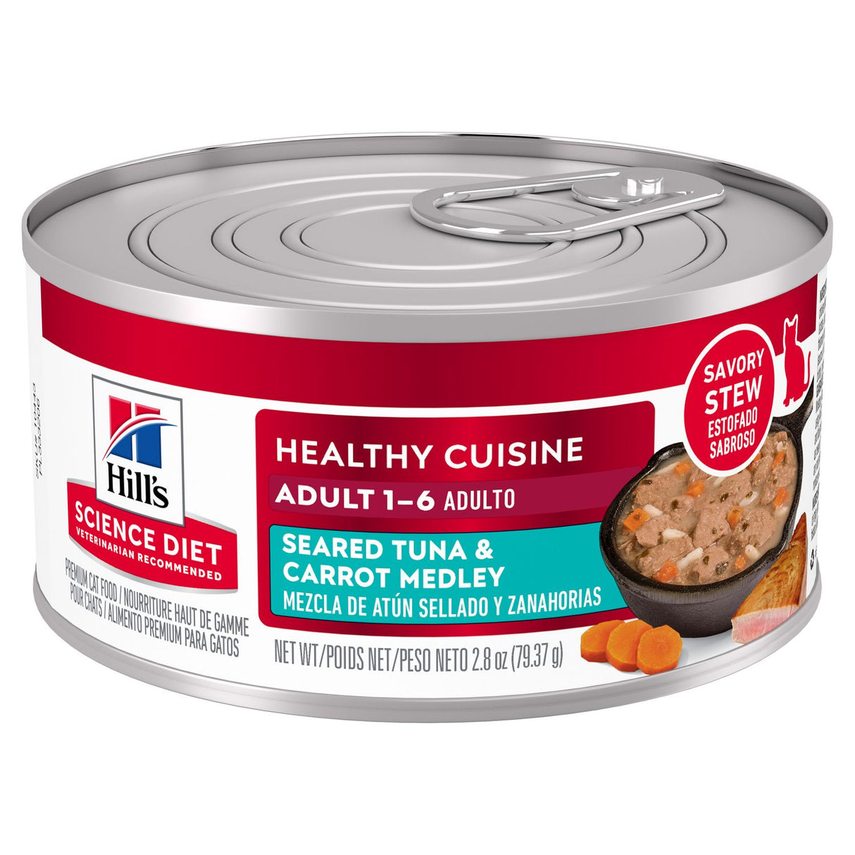 Hill's Science Diet Adult Healthy Cuisine Seared Tuna & Carrot Wet Cat Food (2.8oz can)