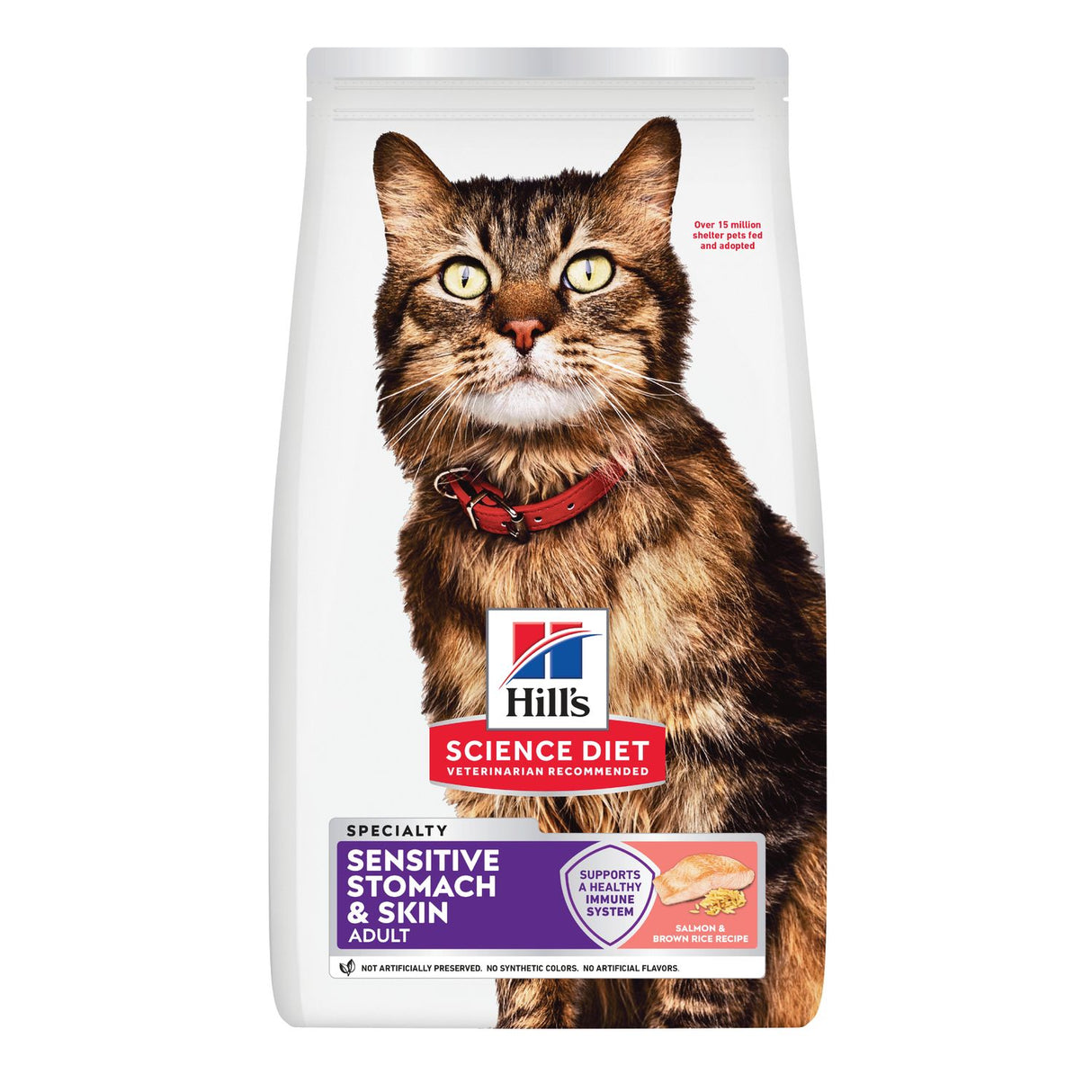 Hill's Science Diet Adult Sensitive Stomach & Skin Salmon & Brown Rice Recipe Dry Cat Food (3.5lb bag)
