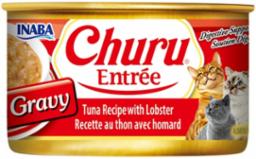 Inaba Churu Entree Tuna With Lobster in Gravy Wet Cat Food (3oz can)