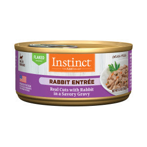 Instinct Cat Wet Food Flaked Rabbit Entree in Gravy 3oz