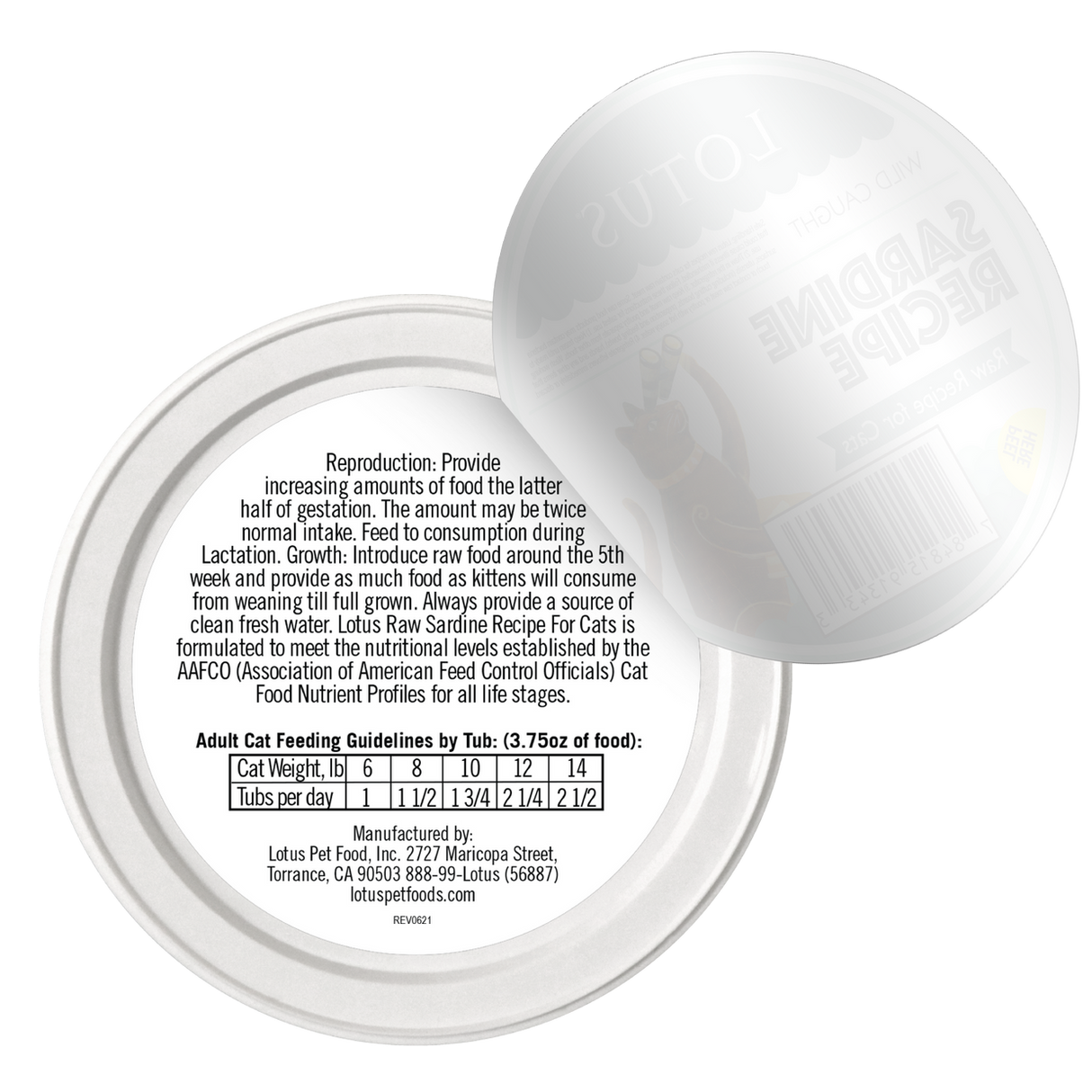 Lotus Raw C-дикий сардин 3,75 унции