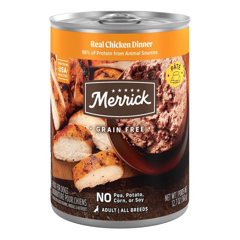 Merrick Real Grain-Free Chicken Dinner Wet Dog Food