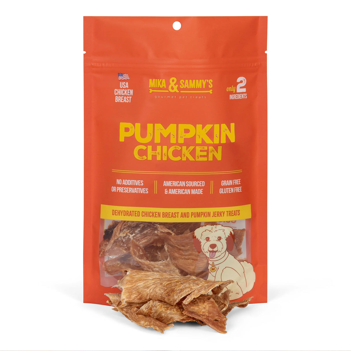 Mika & Sammy's Golosinas para Perros Paw Lickin' Pumpkin Chicken