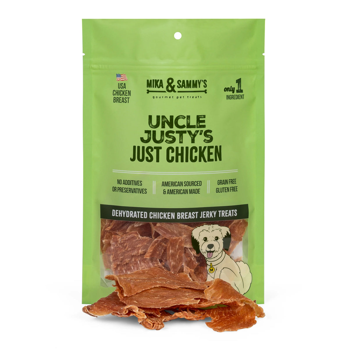 Mika & Sammy's Dog Treat Uncle Justy's Just Chicken