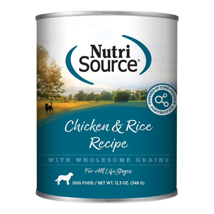 NutriSource Wet Dog Food Chicken & Rice Recipe 12.3oz