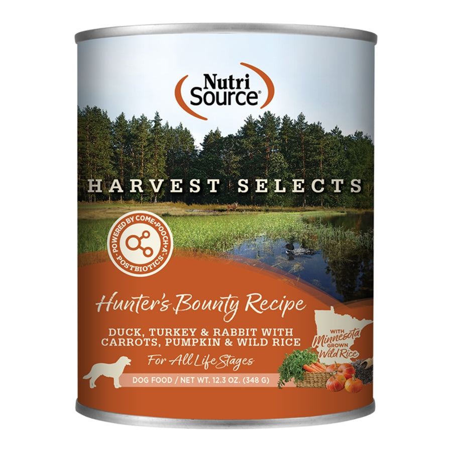 NutriSource Wet Dog Food Harvest Selects Hunter's Bounty Recipe 12.3oz