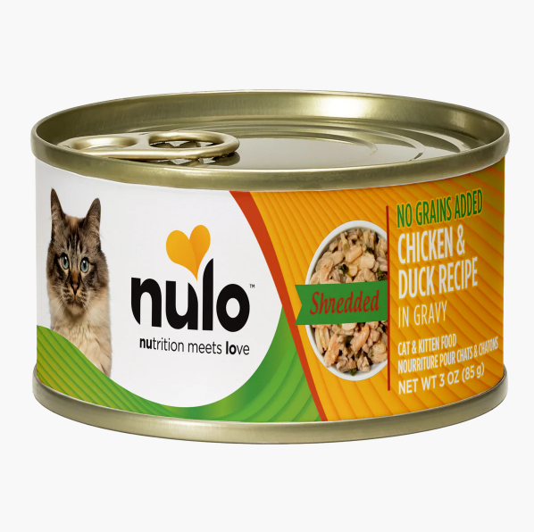Nulo Wet Cat Food Shredded Chicken and Duck Recipe in Gravy 2.8oz