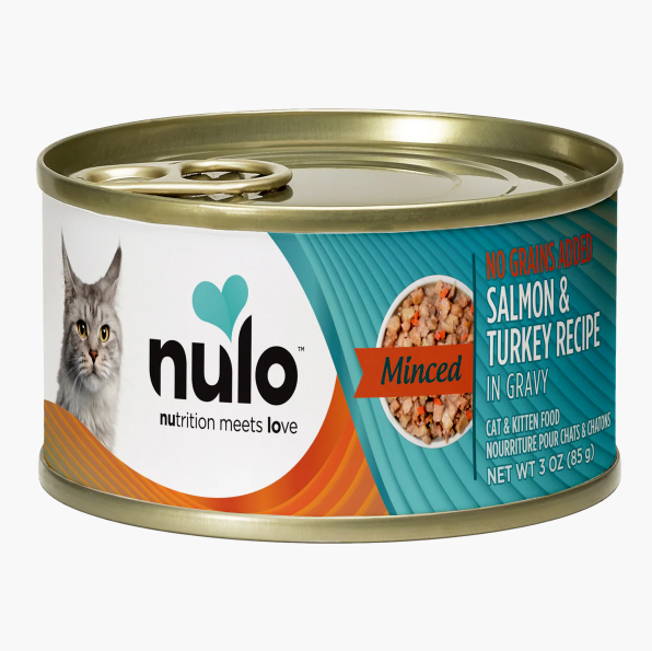 Nulo Wet Cat Food Minced Salmon and Turkey Recipe in Gravy 3oz