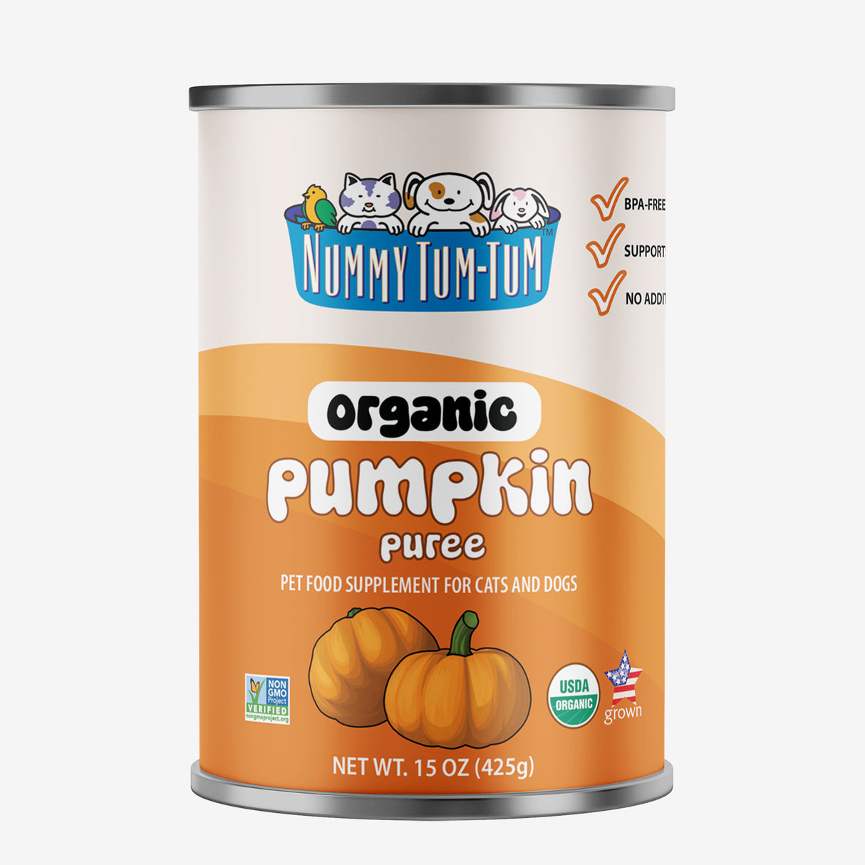Nummy Tum-Tum Calabaza orgánica para perros y gatos