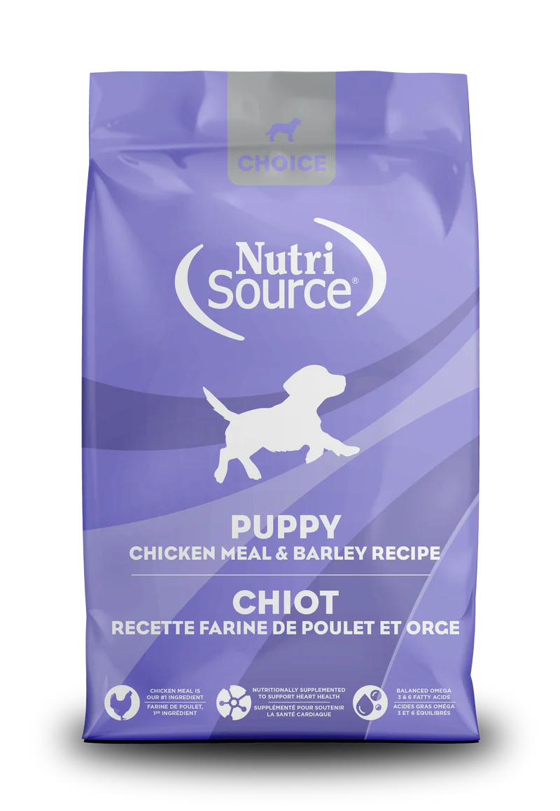 NutriSource Choice Chicken Meal & Barley Recipe Dry Puppy Food (5lb Bag)