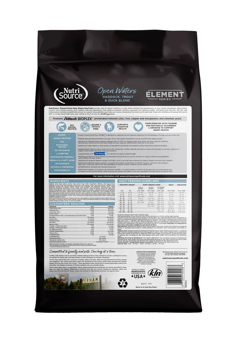 NutriSource Open Waters Blend Dry Dog Food (4lb Bag)
