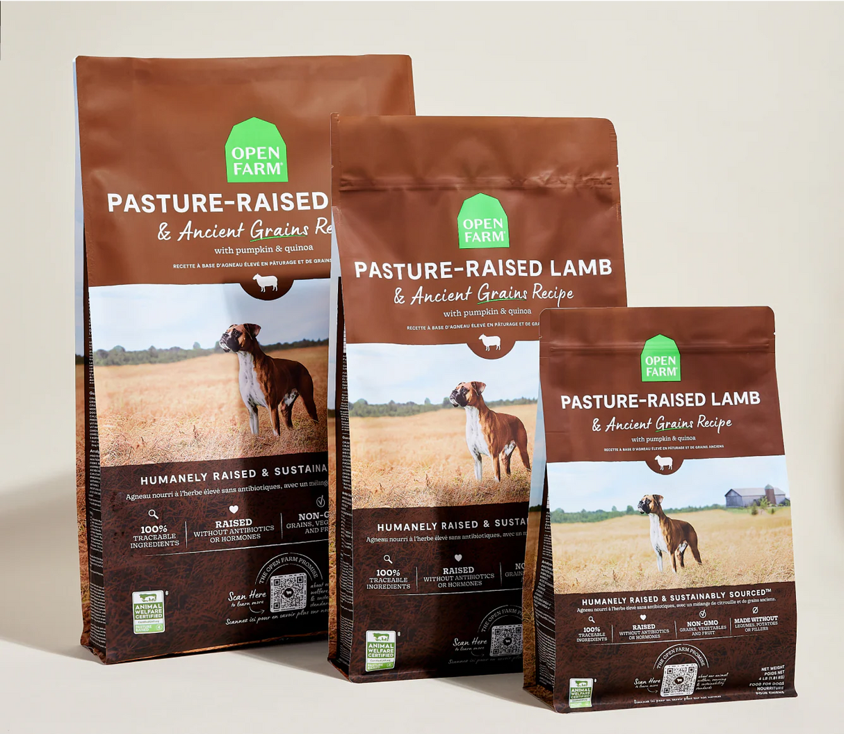 Open Farm Pasture-Raised Lamb & Ancient Grains Dry Dog Food (22lb Bag)
