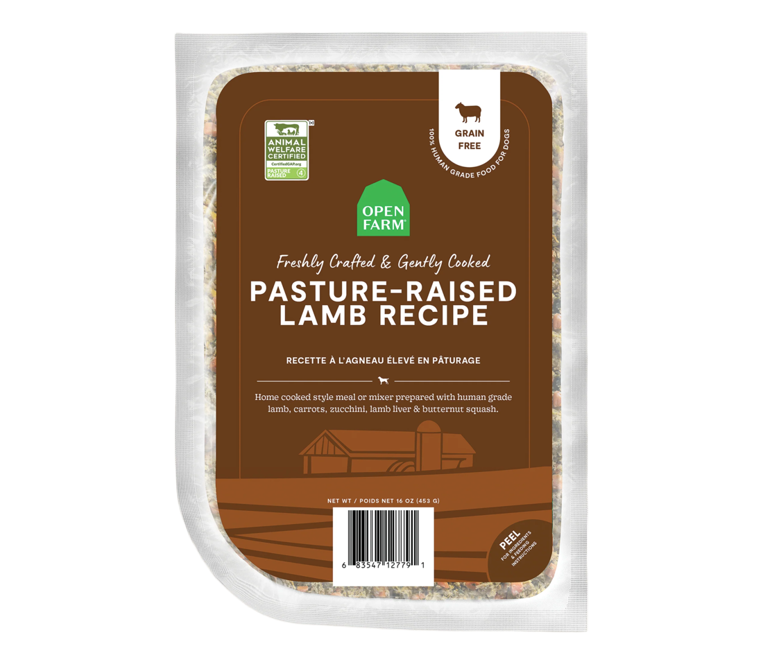 Open Farm Pasture-Raised Lamb Cooked Frozen Dog Food (16oz)