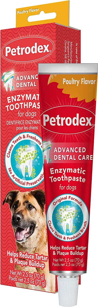 Petrodex Enzymatic Toothpaste for Dogs - Poultry Flavor (2.5oz)