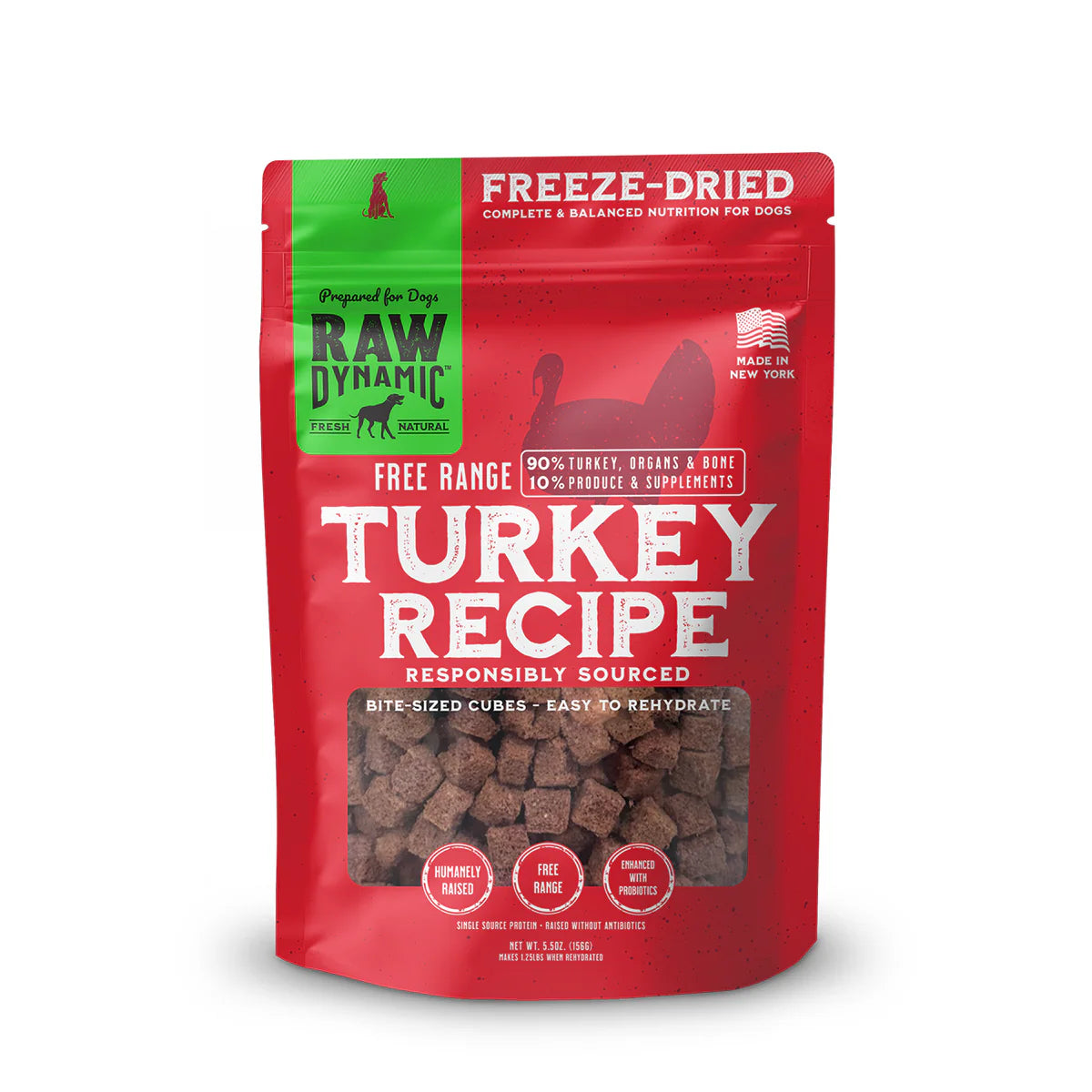 Raw Dynamic Dog Freeze Dried Turkey 14oz