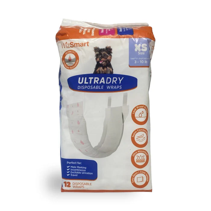 Wizsmart ultradry mâle wraps xs 12ct