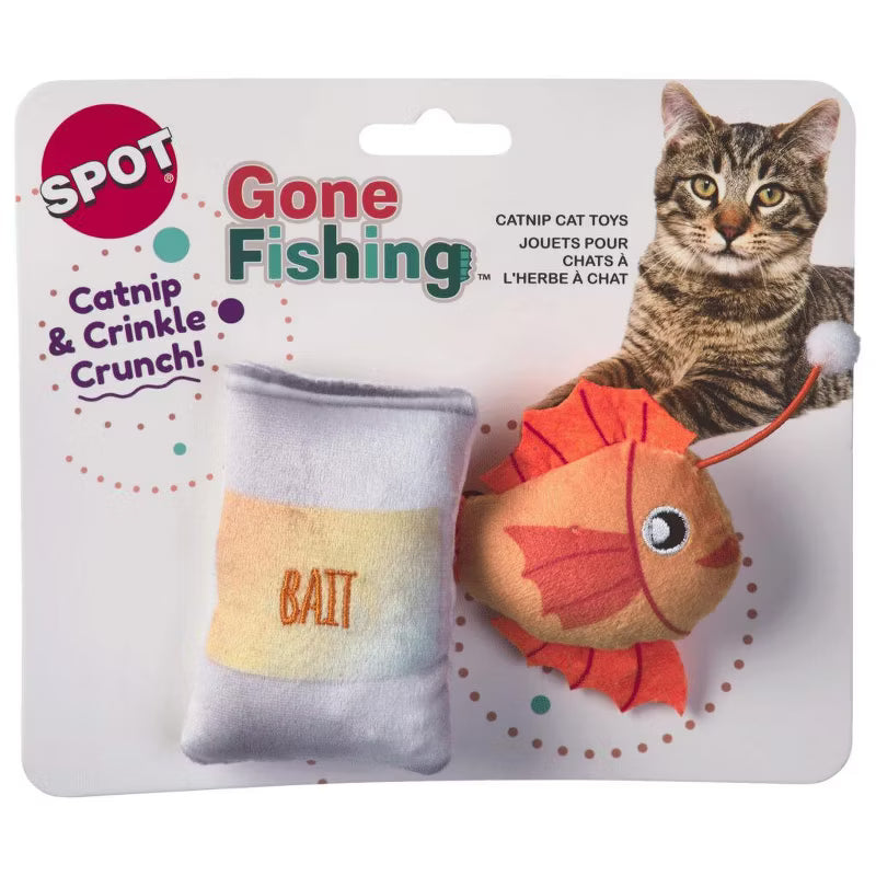 SPOT Gone Fishin Cat Toy (2 Pack) - Assorted Styles