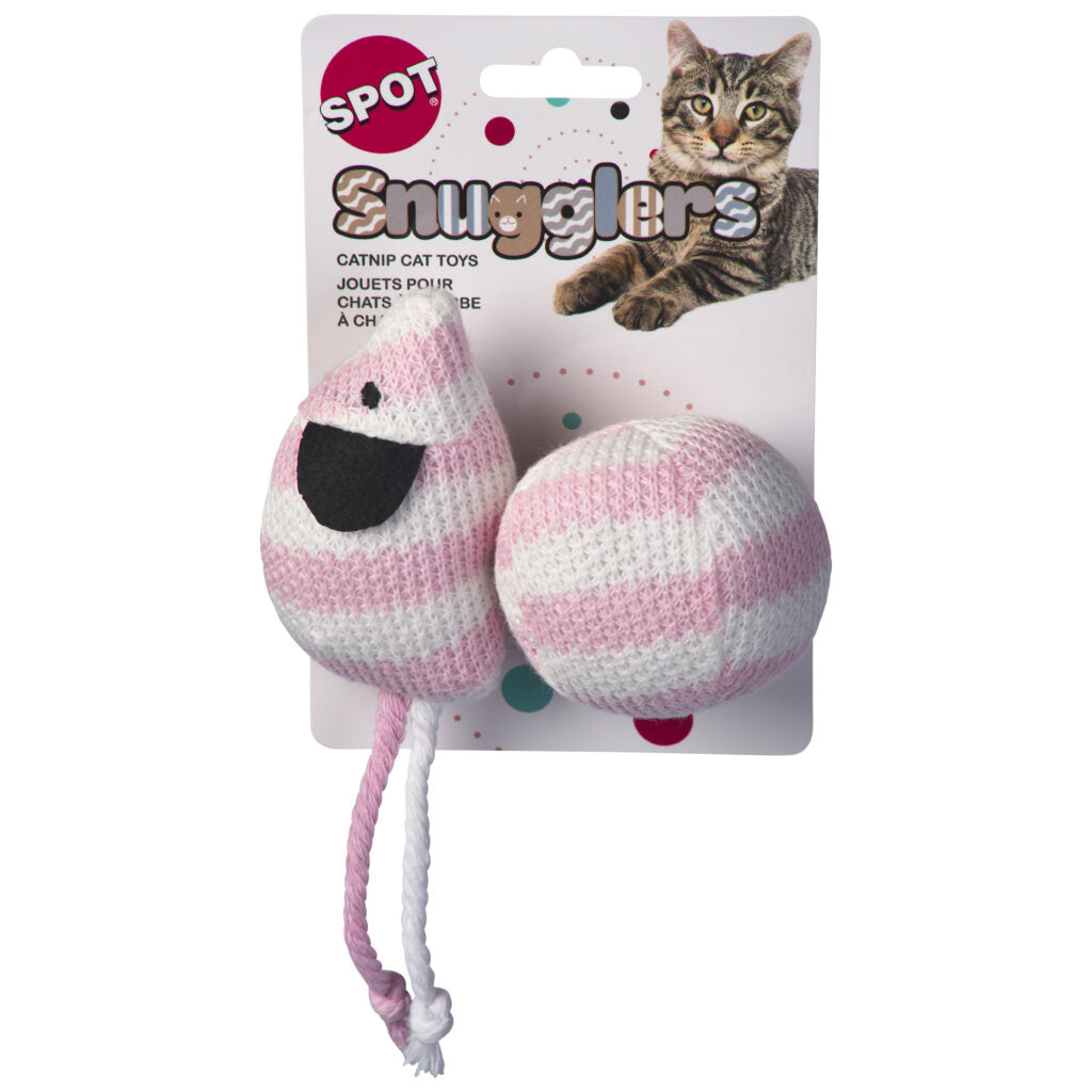 SPOT Snugglers Mouse And Ball Cat Toy - Assorted Colors