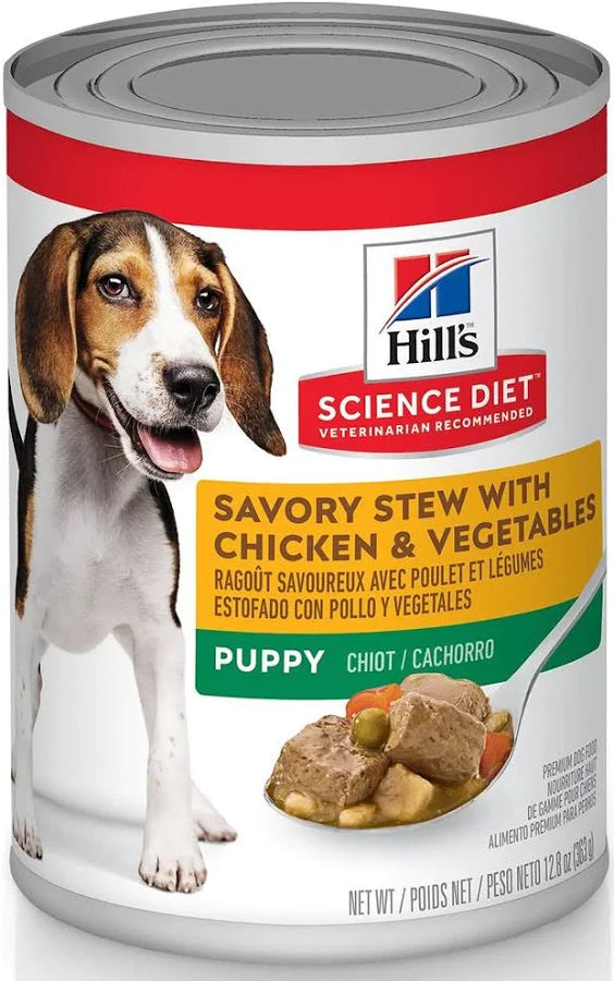Hill's Science Diet Savory Stew with Chicken & Vegetables Wet Puppy Food (12.8oz can)
