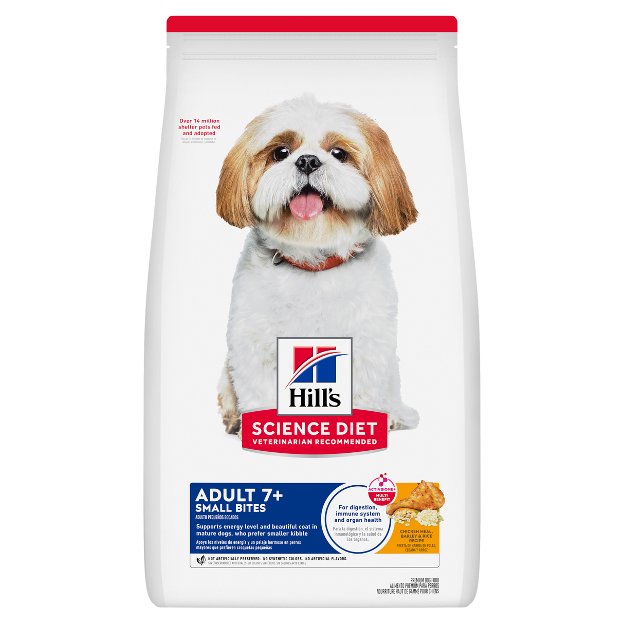 Hill's Science Diet Adult 7+ Small Bites Chicken Meal, Barley & Rice Recipe (5lb Bag)