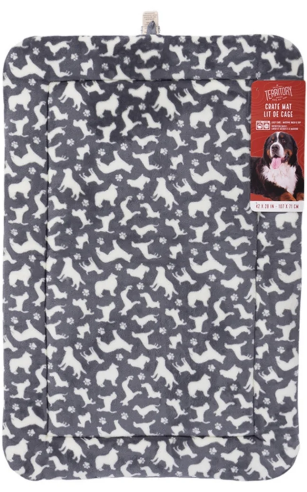 Territory Crate Classic Mat for Dogs (Extra Large, 28x42x2")