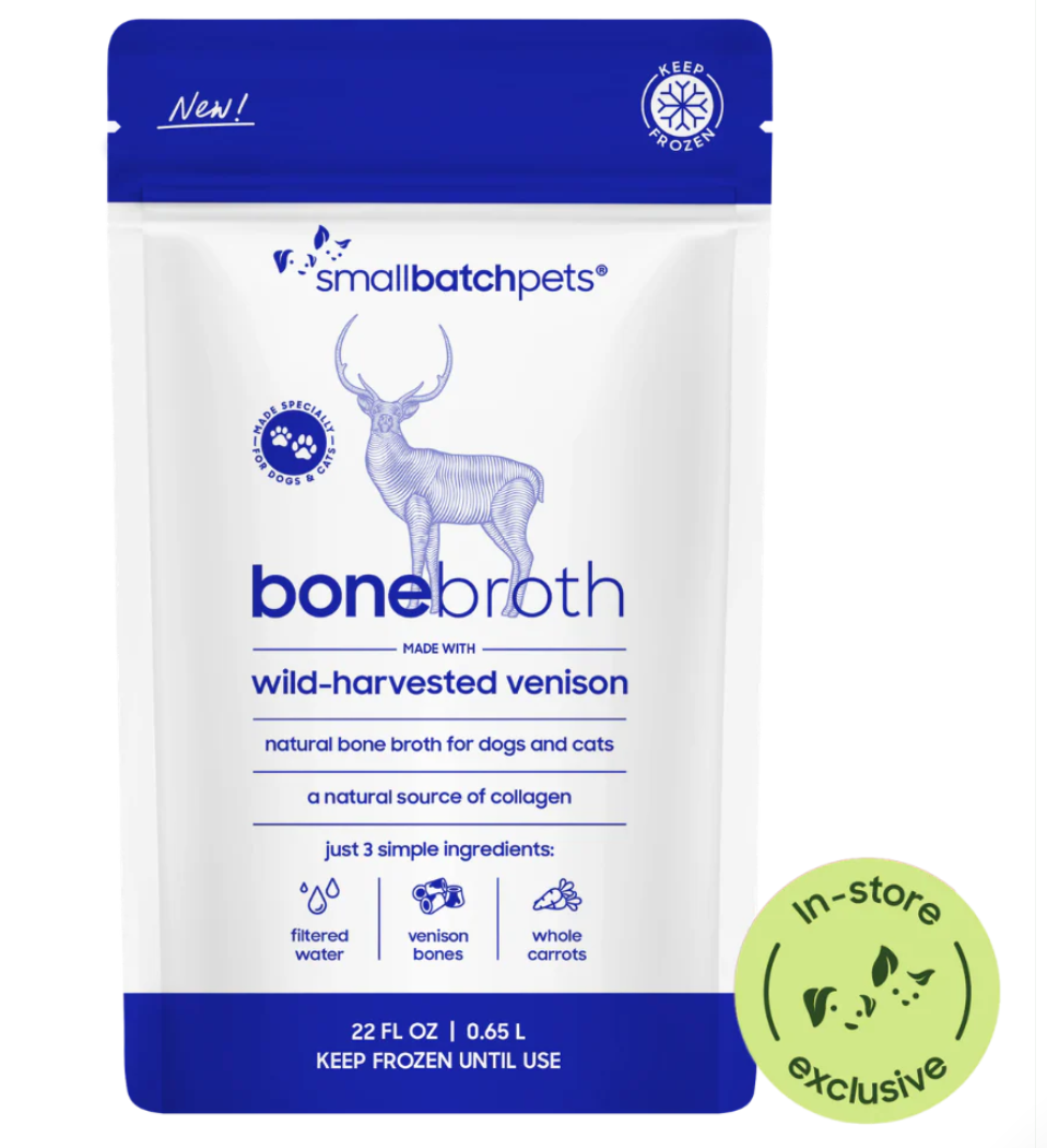 Smallbatch Frozen Venison Bone Broth For Dogs & Cats (22oz)