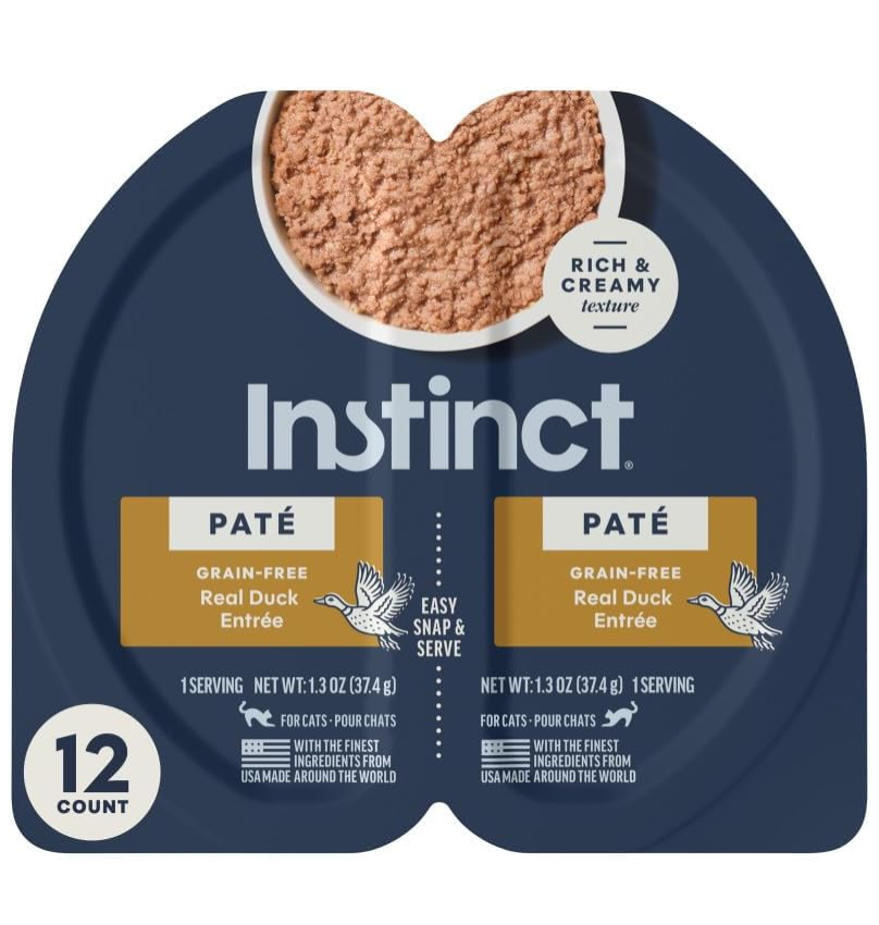 Instinct Pate Grain-Free Duck Entree Wet Cat Food (2.6oz Split Cup)