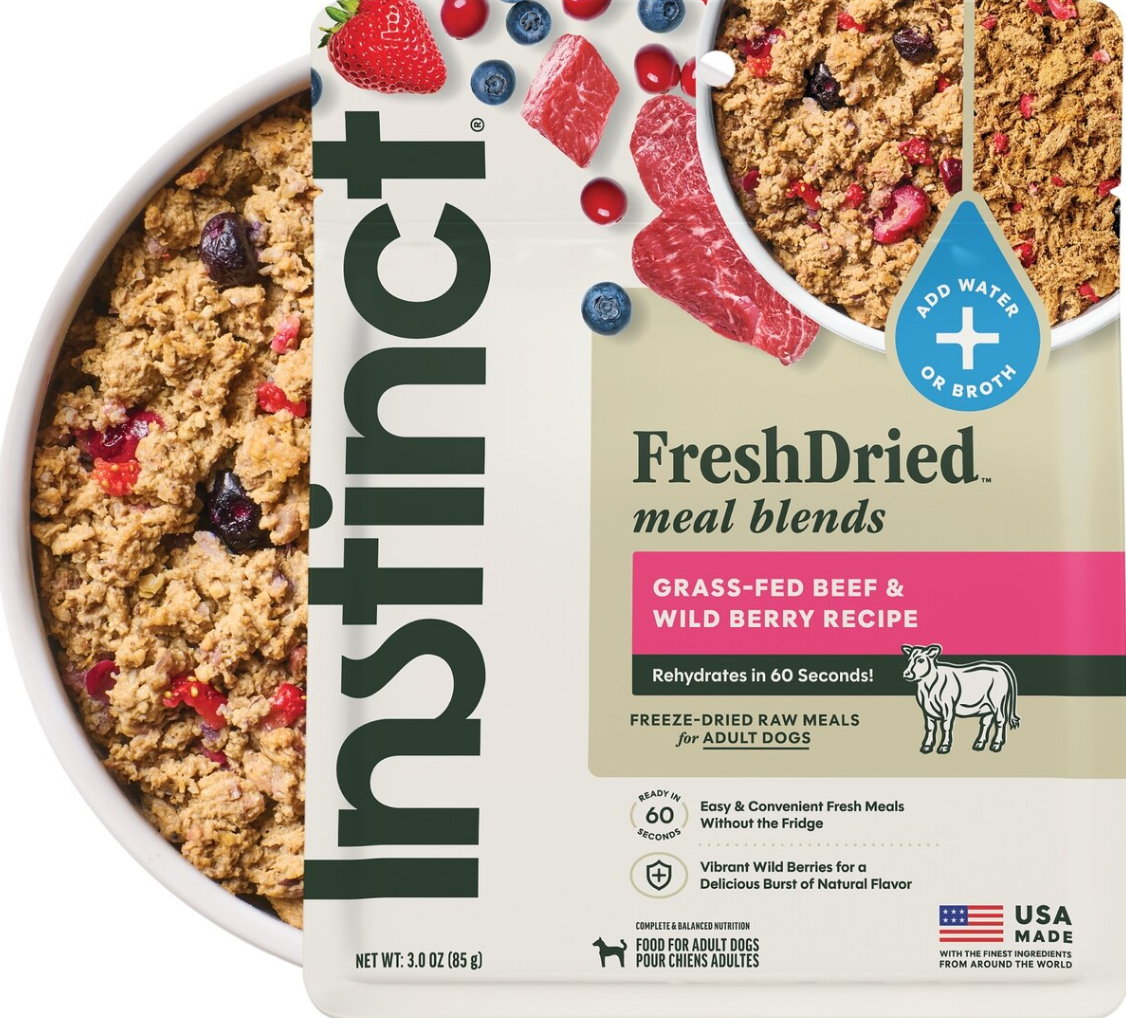 Instinct Fresh Dried Beef & Wild Berries Dog Food (23.oz bag)