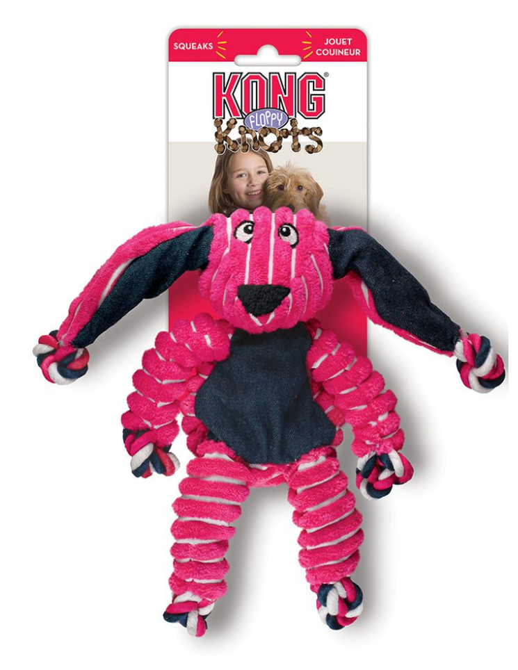 Kong Floppy Knots Bunny Dog Toy (Medium/Large)