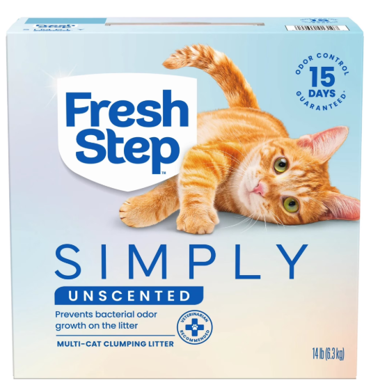Fresh Step Simply Unscented Mult-Cat Clumping Litter (14lb)