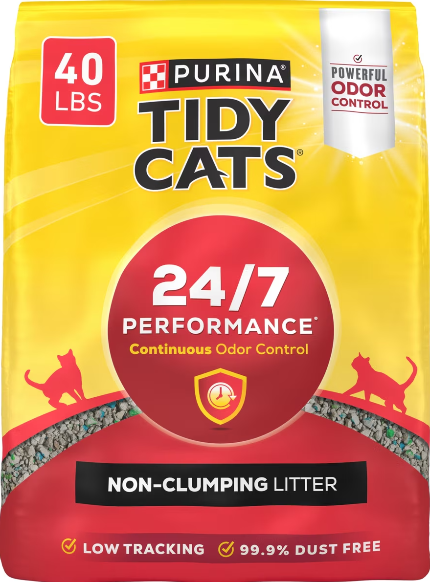 Tidy Cats 24/7 Performance Non-Clumping Cat Litter (40lb bag)