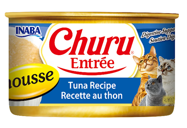 Inaba Churu Entree Tuna Recipe Mousse Wet Cat Food (3oz can)
