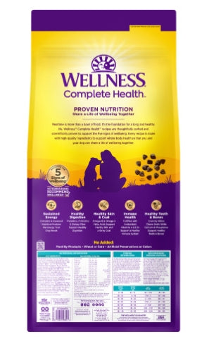 Wellness Complete Health Adult Whitefish & Sweet Potato Dry Dog Food (5lb Bag)