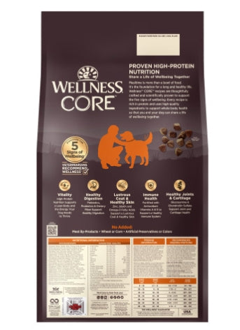 Wellness Core Grain Free Original Deboned Turkey, Turkey Meal & Chicken Meal Recipe Dry Dog Food (4lb Bag)