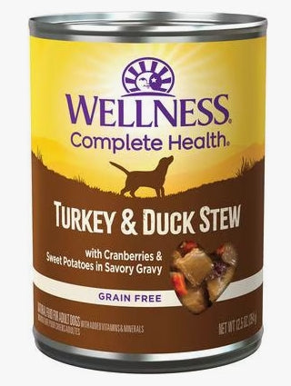 Wellness Dog Wet Food Stew Turkey, Duck, Sweet Potatoes & Cranberries 12.5oz