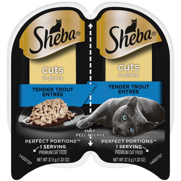 Sheba Cat Wet Food Tender Trout Cuts 2.65oz