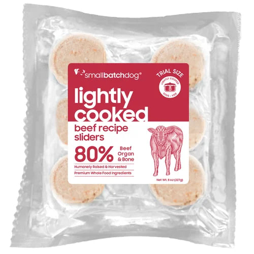 SmallBatch Dog Frozen Food Cooked Beef 8oz