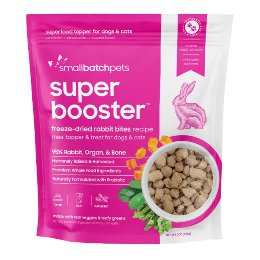 SmallBatch Dog & Cat Freeze-Dried Super Booster Rabbit Bites