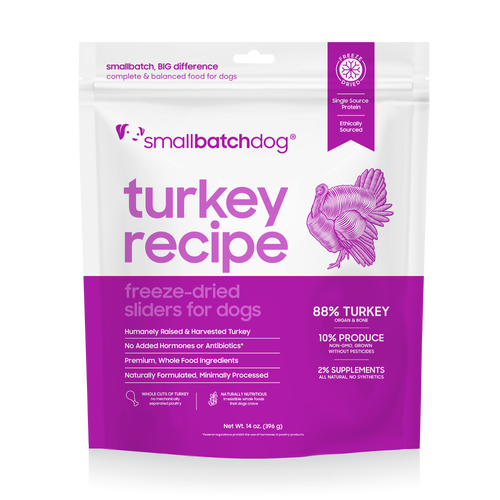 SmallBatch 冻干狗粮 TurkeyBatch Sliders