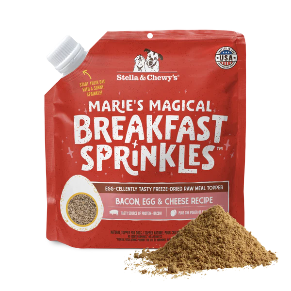 Stella & Chewy's Magical Sprinkles Breakfast Bacon Egg & Cheese Dog Food Topper (7oz)