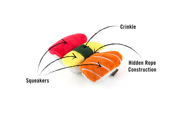 Play Dog Toy Classic Sushi