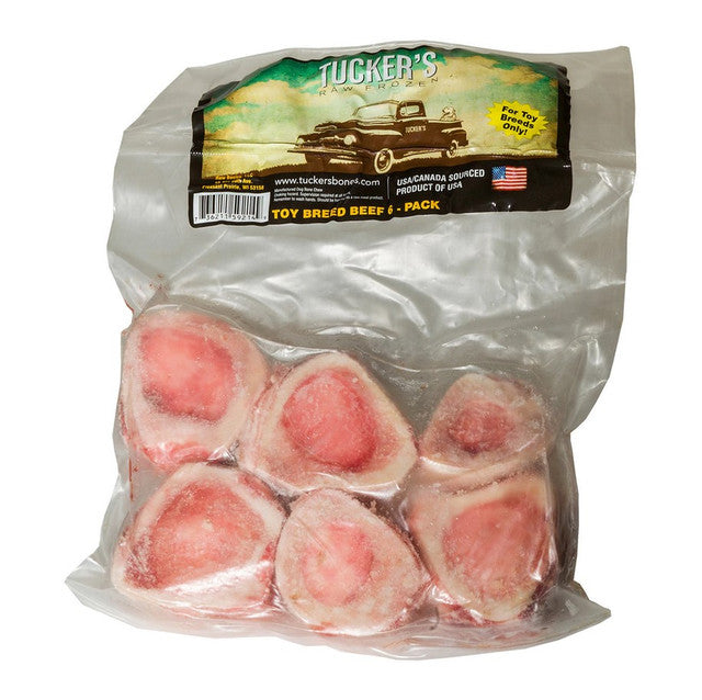TUCKER'S BEEF FROZEN BONES TOY 6pk